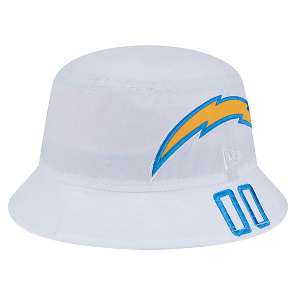Los Angeles Chargers New Era Helmet Bucket Hat White