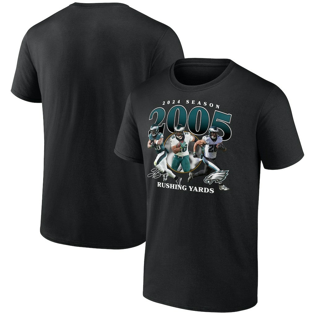Saquon Barkley Philadelphia Eagles 2000 Yards T-Shirt Black