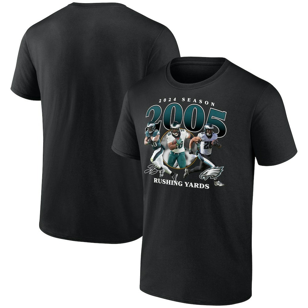 Saquon Barkley Philadelphia Eagles 2000 Yards T-Shirt Black