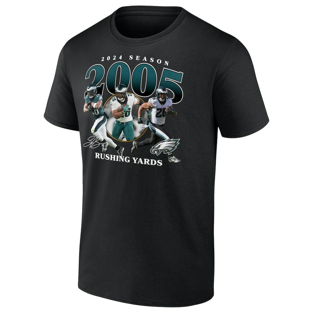 Saquon Barkley Philadelphia Eagles 2000 Yards T-Shirt Black