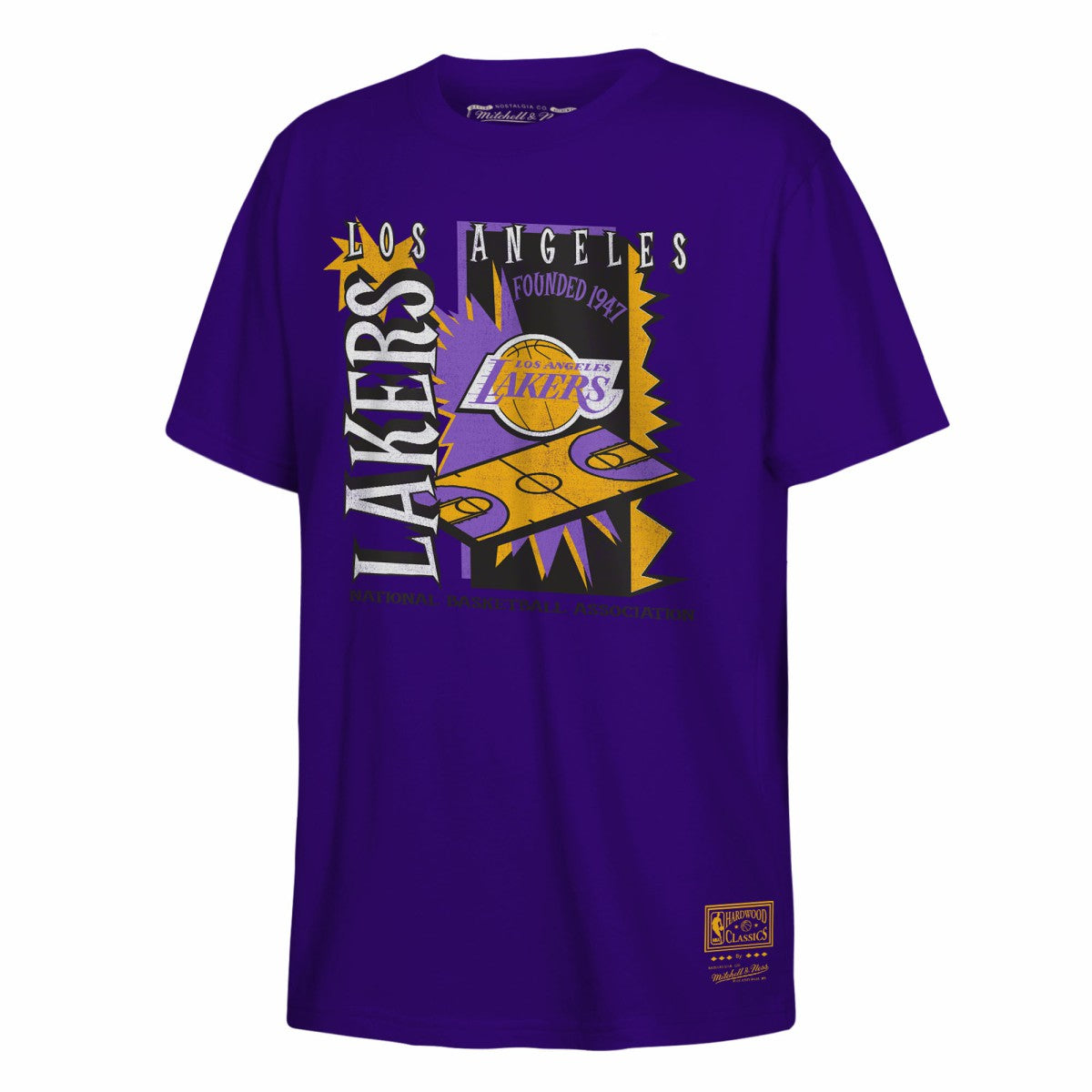 Los Angeles Lakers Youth Retro '90s Poster T-Shirt Purple
