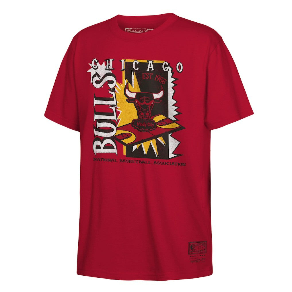 Chicago Bulls Youth Retro '90s Poster T-Shirt Red