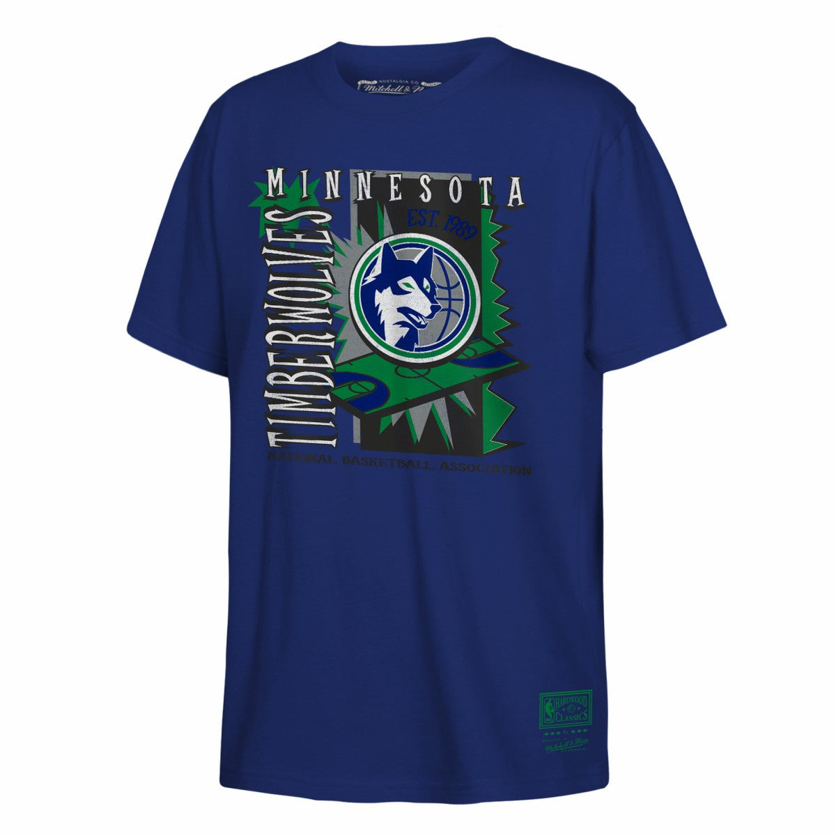 Minnesota Timberwolves Youth Retro '90s Poster T-Shirt Navy