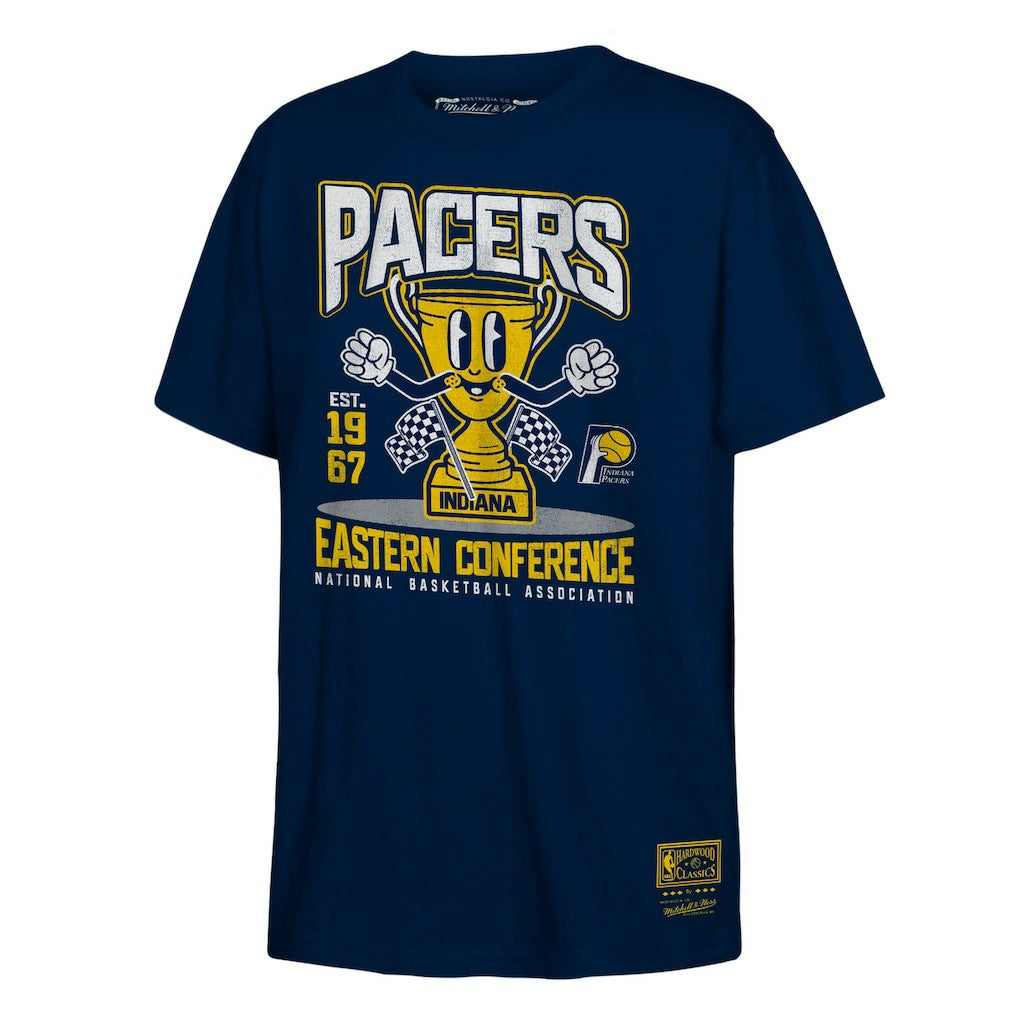 Indiana Pacers Youth Retro Mascot Script T-Shirt Navy