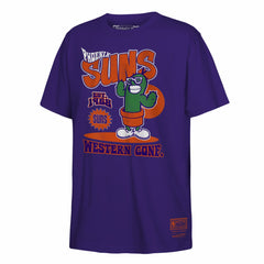 Phoenix Suns Youth Retro Mascot Script T-Shirt Purple