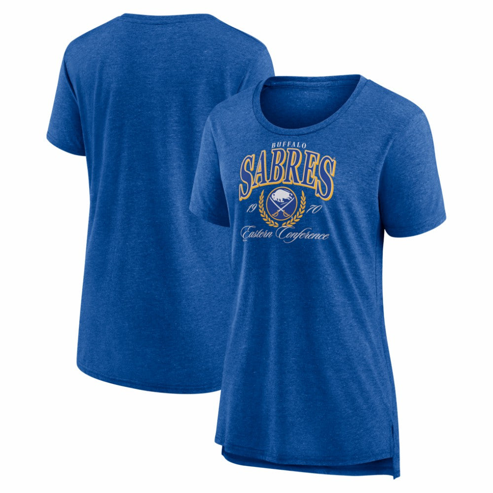 NHL Buffalo Sabres Women's Reign Supreme Tri-Blend T-Shirt - Royal