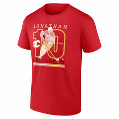 NHL Jonathan Huberdeau Calgary Flames Player Show T-Shirt - Red