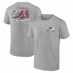 NHL Colorado Avalanche Glory Skates T-Shirt - Heather Gray
