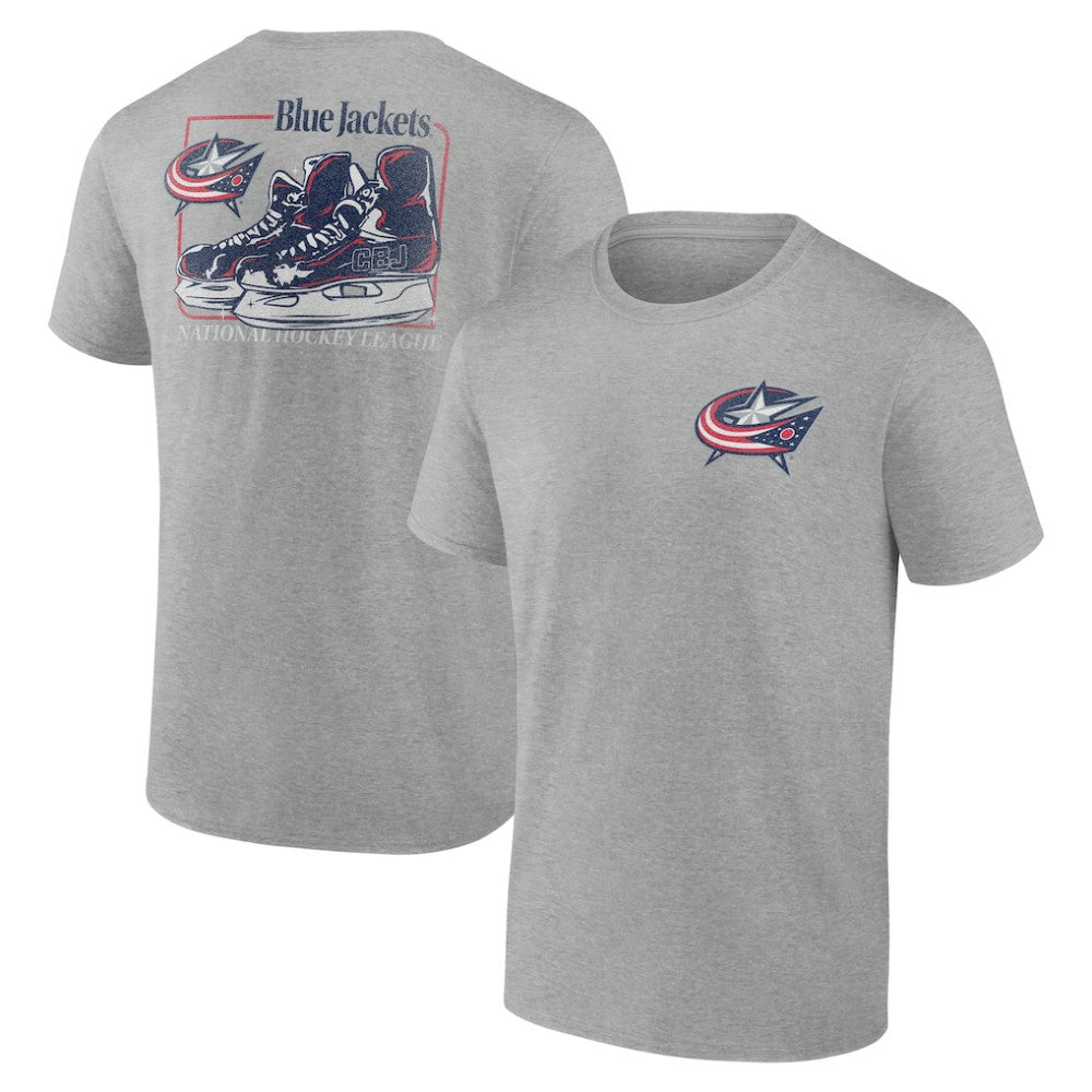 NHL Columbus Blue Jackets Glory Skates T-Shirt - Heather Gray