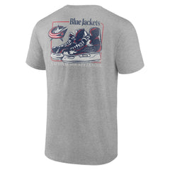 NHL Columbus Blue Jackets Glory Skates T-Shirt - Heather Gray