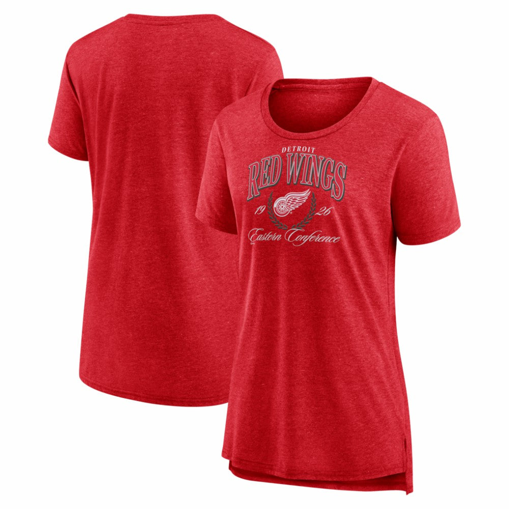 NHL Detroit Red Wings Women's Reign Supreme Tri-Blend T-Shirt - Red