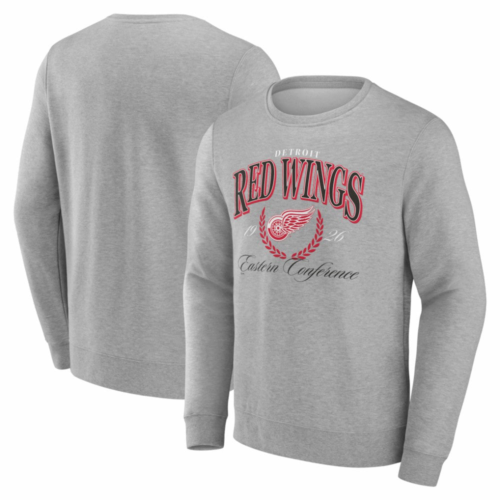 NHL Detroit Red Wings Reign Supreme Pullover Sweatshirt - Gray
