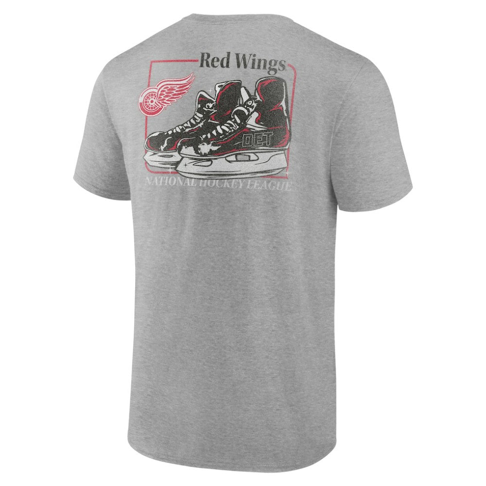 NHL Detroit Red Wings Glory Skates T-Shirt - Heather Gray