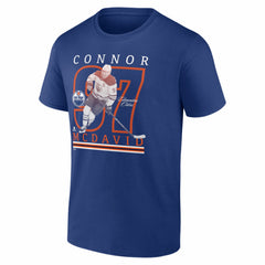 NHL Connor McDavid Edmonton Oilers Player Show T-Shirt - Royal