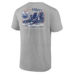 NHL Edmonton Oilers Glory Skates T-Shirt - Heather Gray