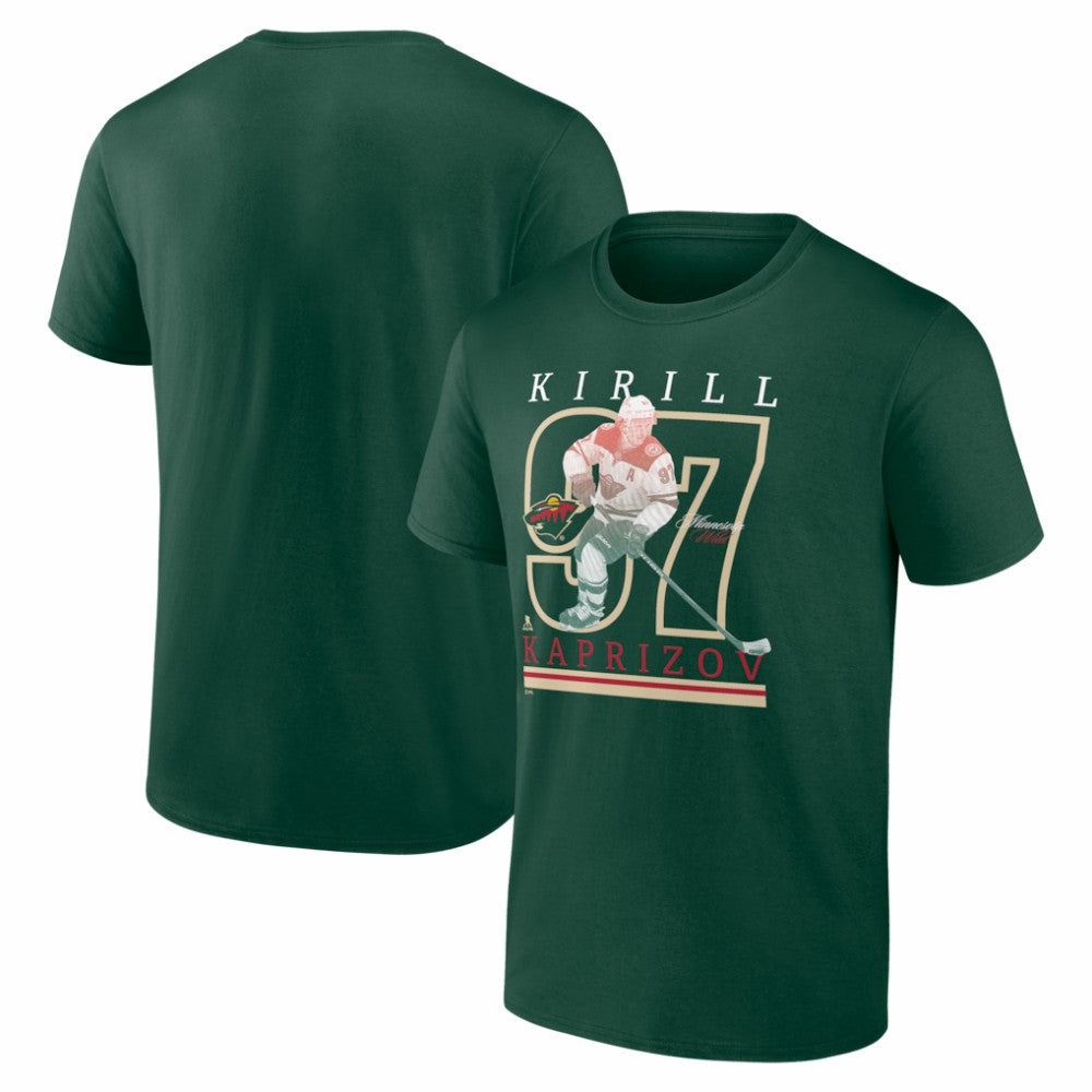 NHL Kirill Kaprizov Minnesota Wild Player Show T-Shirt - Green