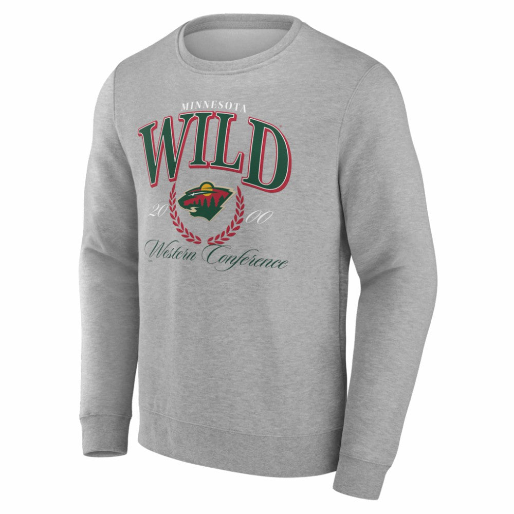 NHL Minnesota Wild Reign Supreme Pullover Sweatshirt - Gray