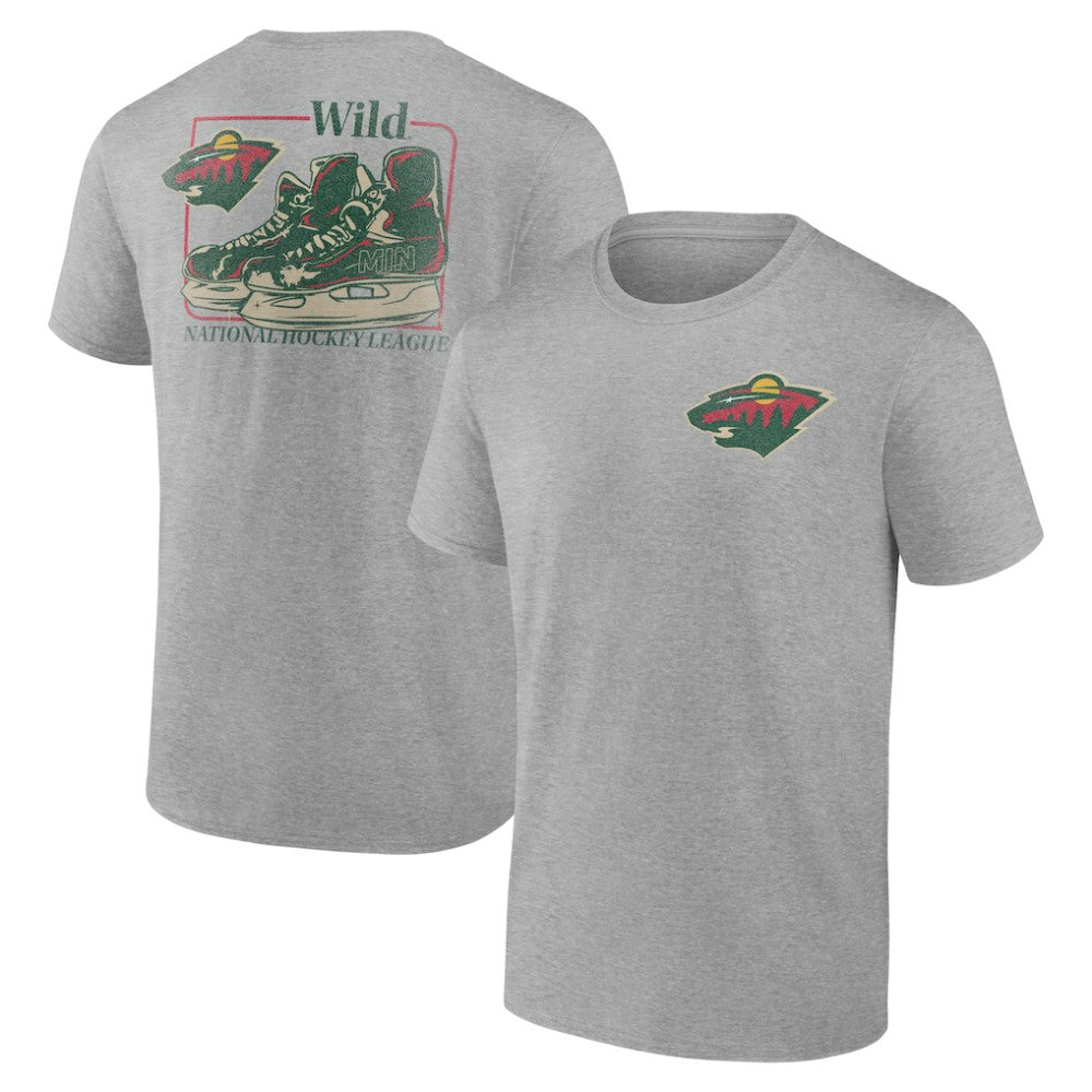NHL Minnesota Wild Glory Skates T-Shirt - Heather Gray
