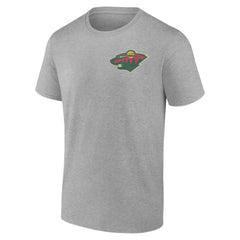 NHL Minnesota Wild Glory Skates T-Shirt - Heather Gray