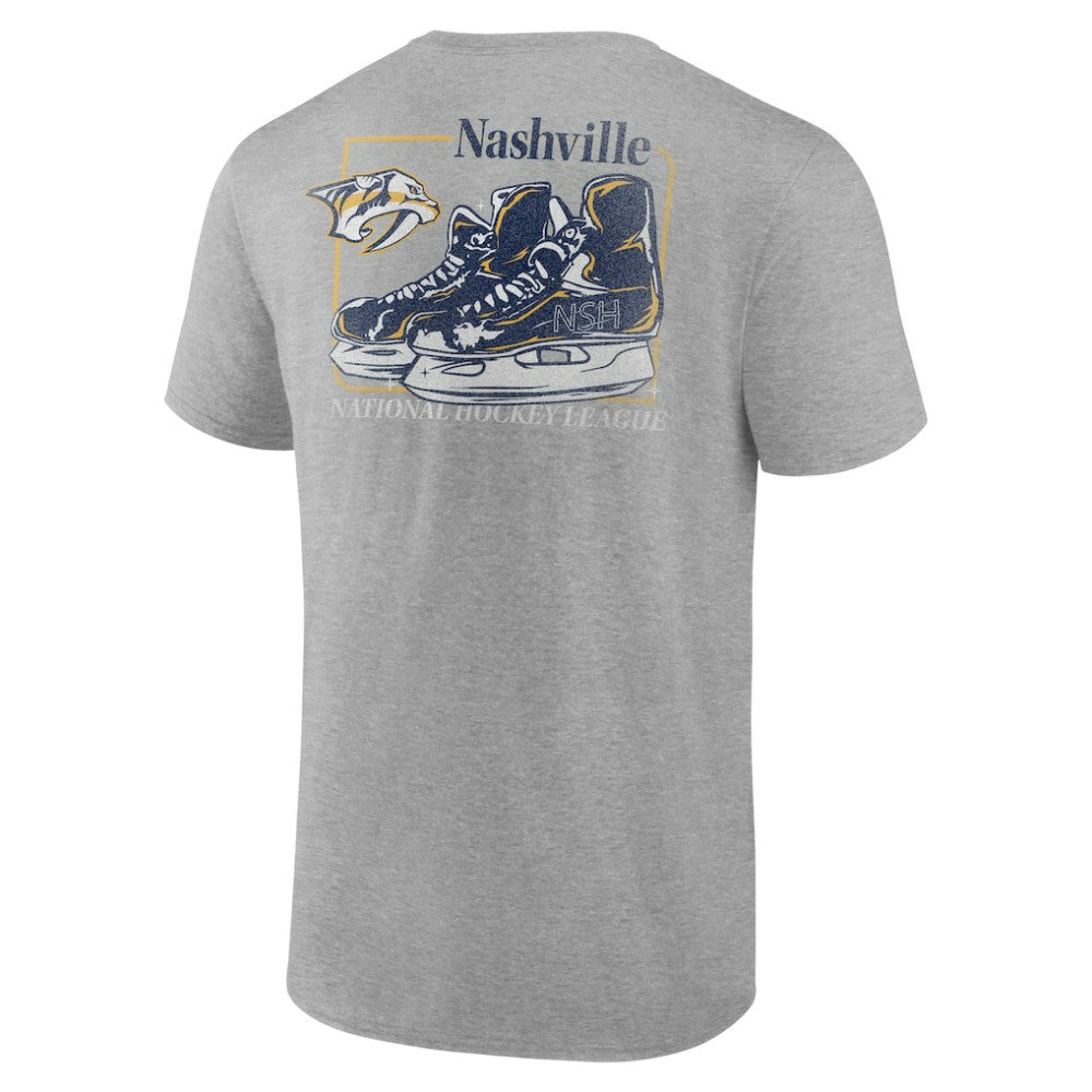 NHL Nashville Predators Glory Skates T-Shirt - Heather Gray