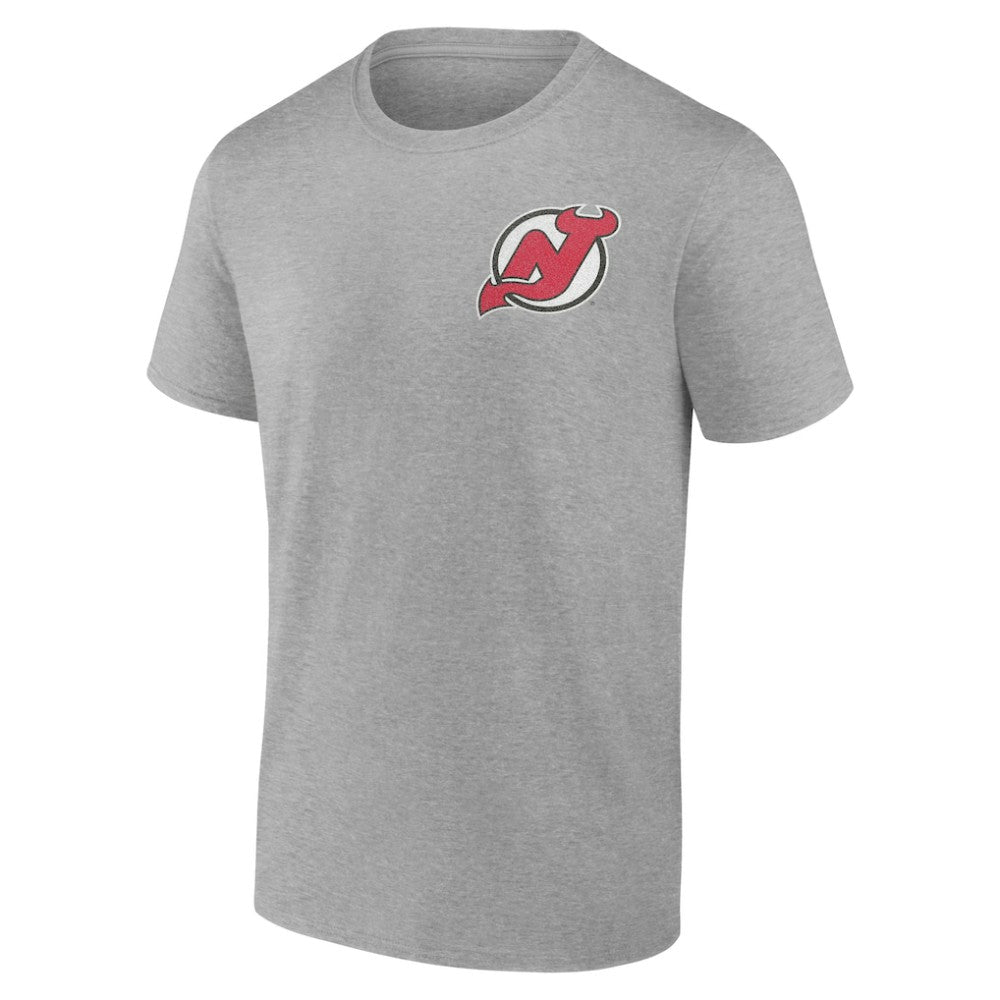 NHL New Jersey Devils Glory Skates T-Shirt - Heather Gray