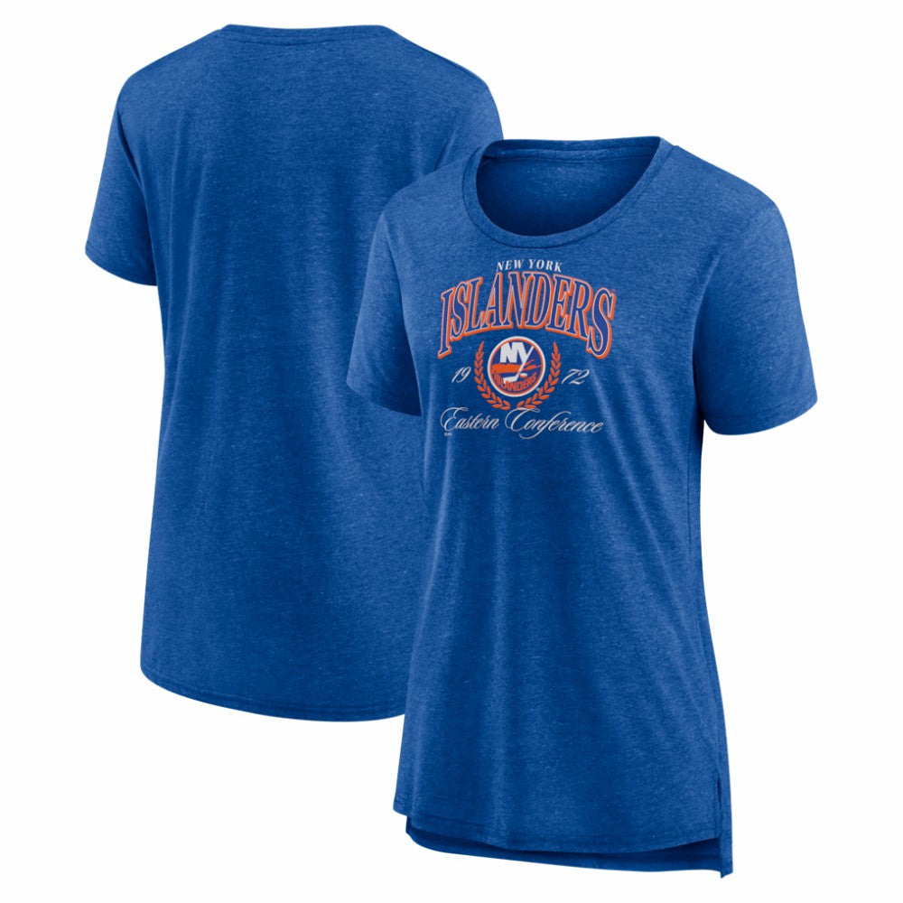NHL New York Islanders Women's Reign Supreme Tri-Blend T-Shirt - Royal