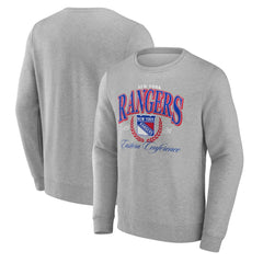NHL New York Rangers Reign Supreme Pullover Sweatshirt - Gray