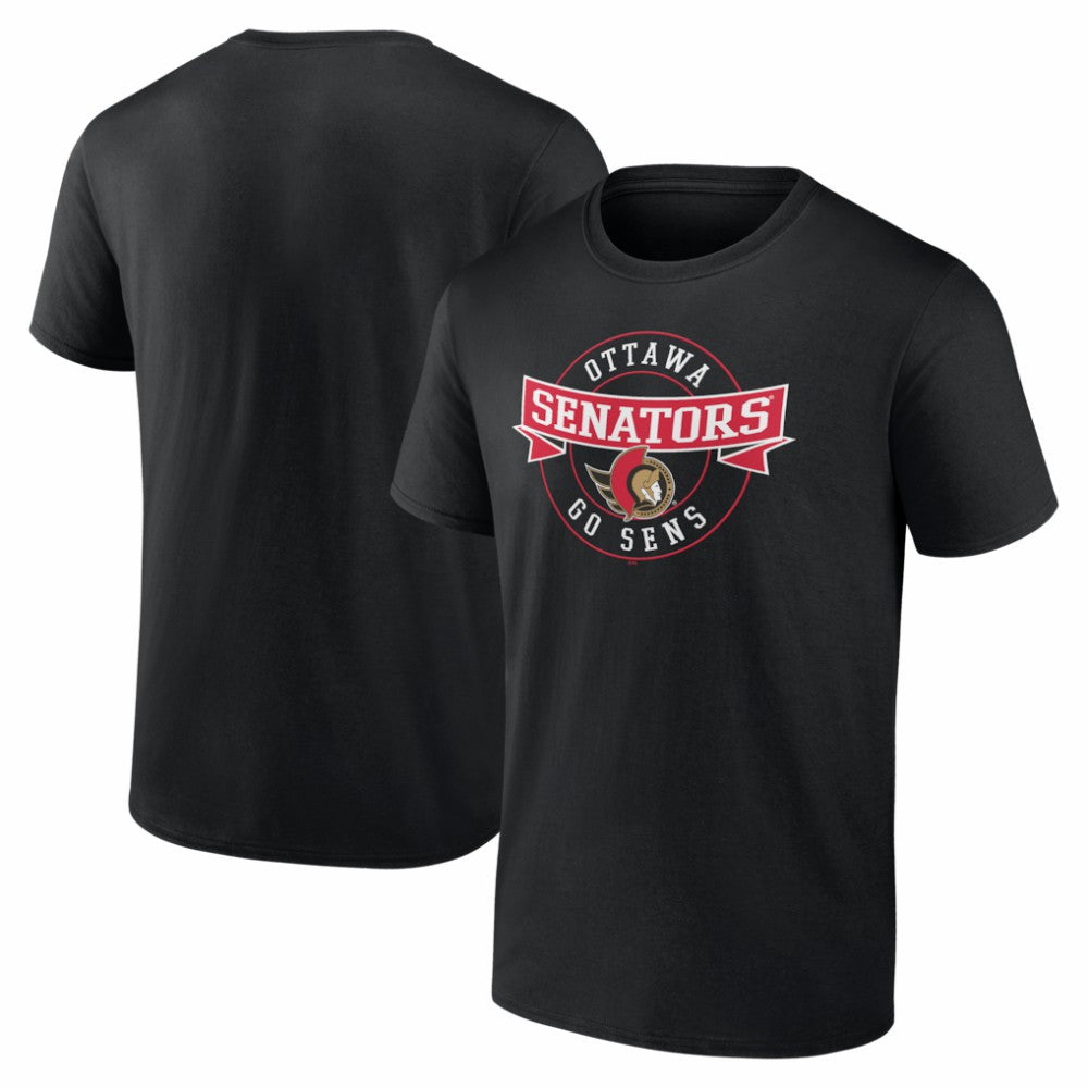 NHL Ottawa Senators Honor Circle T-Shirt - Black
