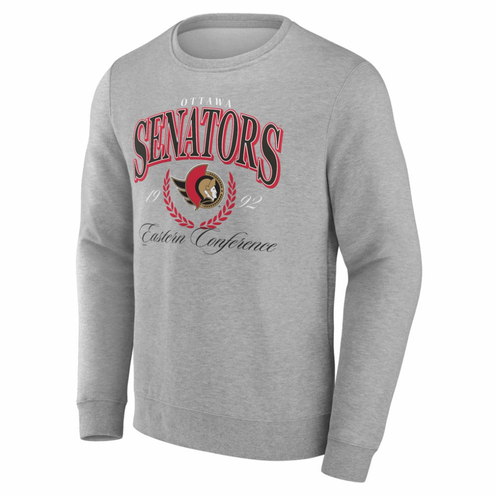 NHL Ottawa Senators Reign Supreme Pullover Sweatshirt - Gray