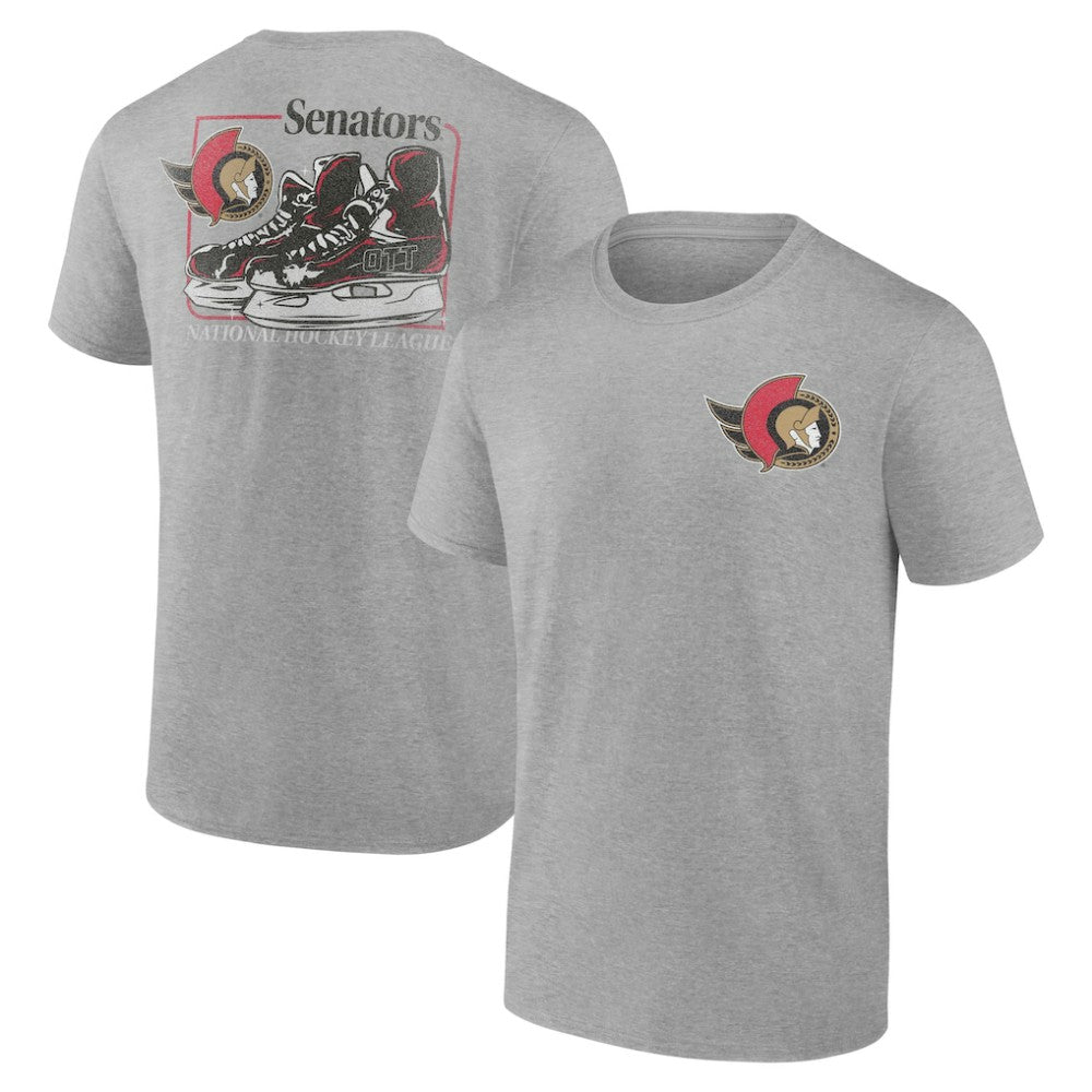 NHL Ottawa Senators Glory Skates T-Shirt - Heather Gray