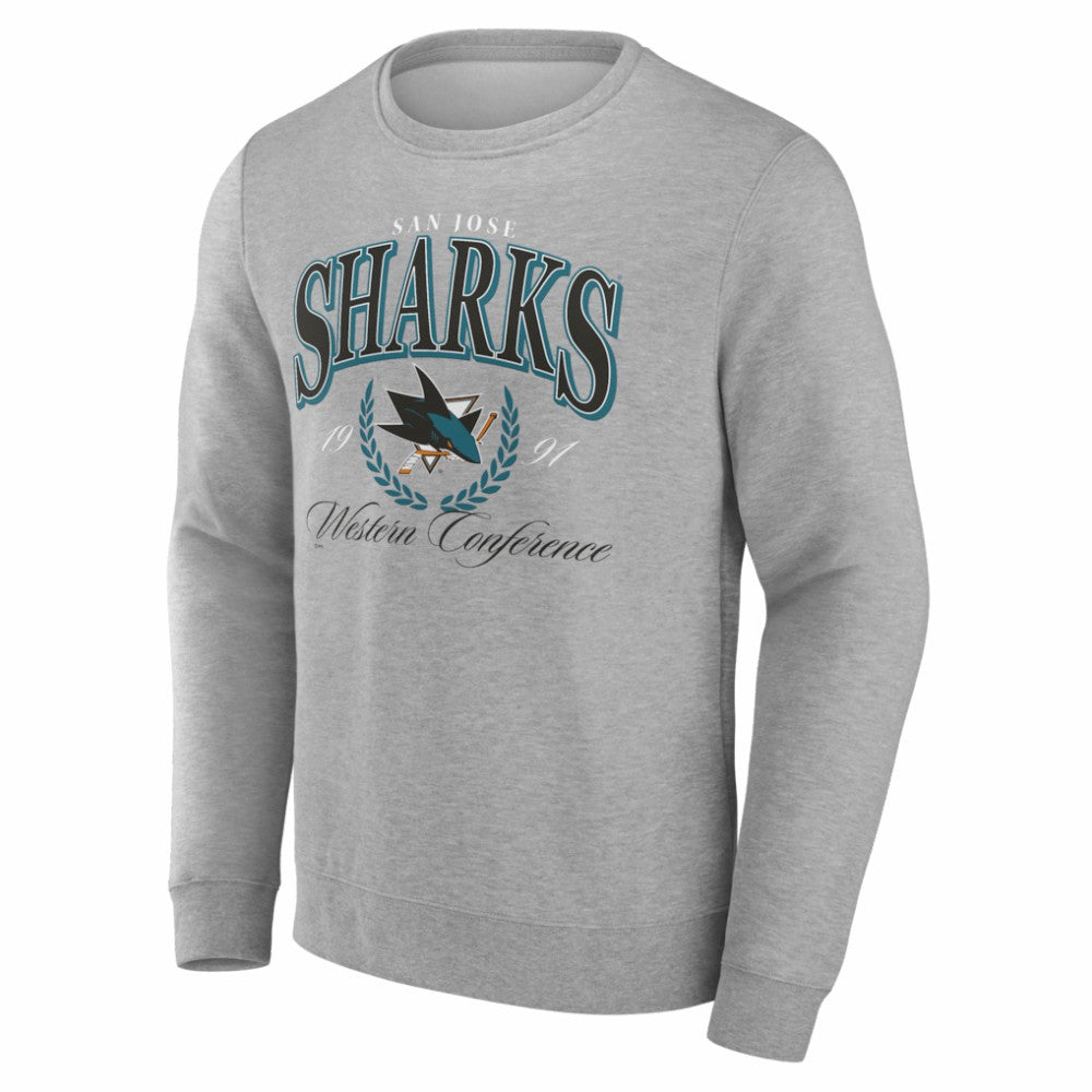 NHL San Jose Sharks Reign Supreme Pullover Sweatshirt - Gray