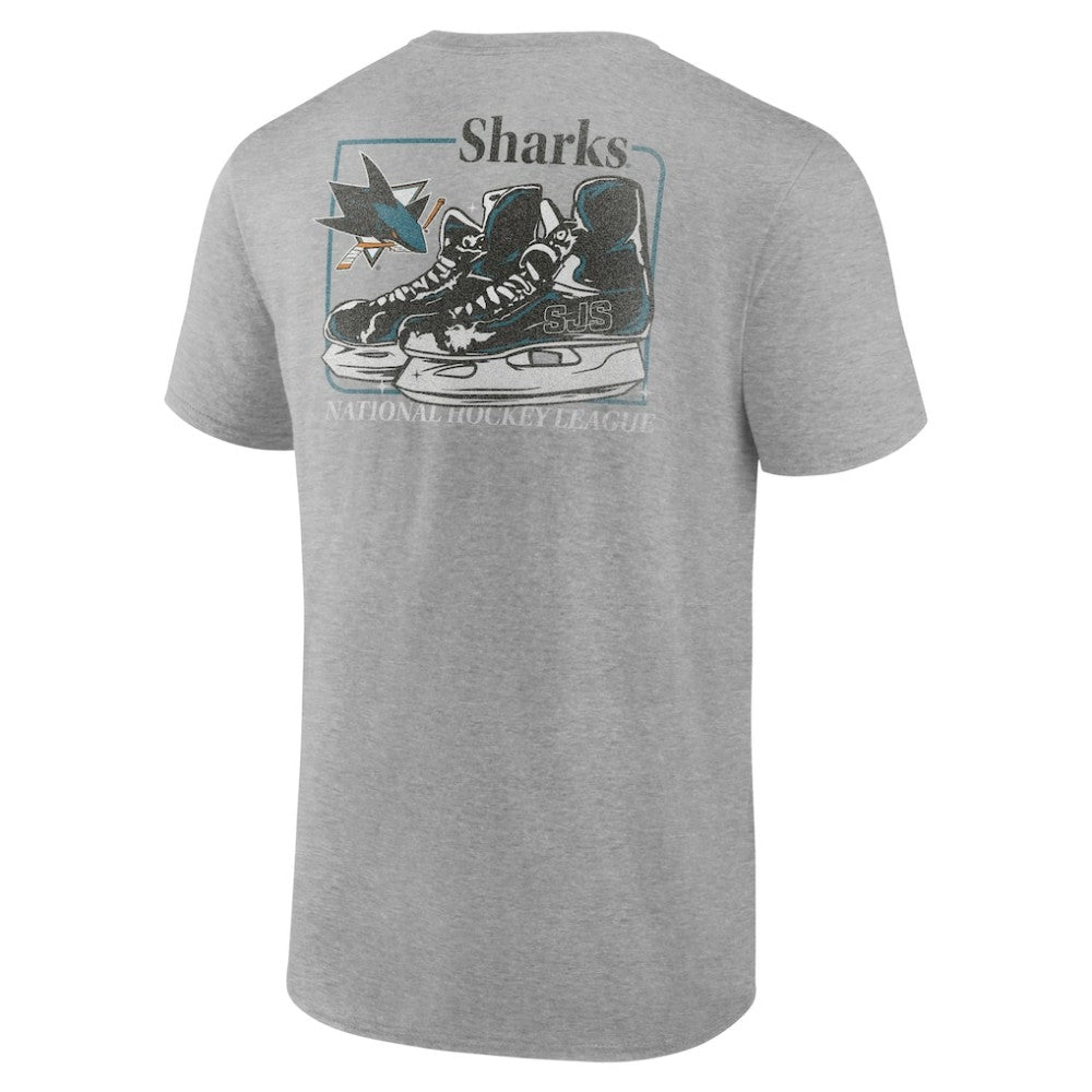 NHL San Jose Sharks Glory Skates T-Shirt - Heather Gray