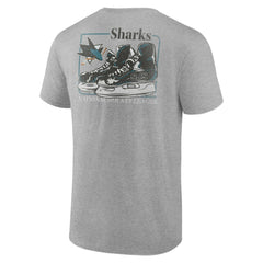 NHL San Jose Sharks Glory Skates T-Shirt - Heather Gray