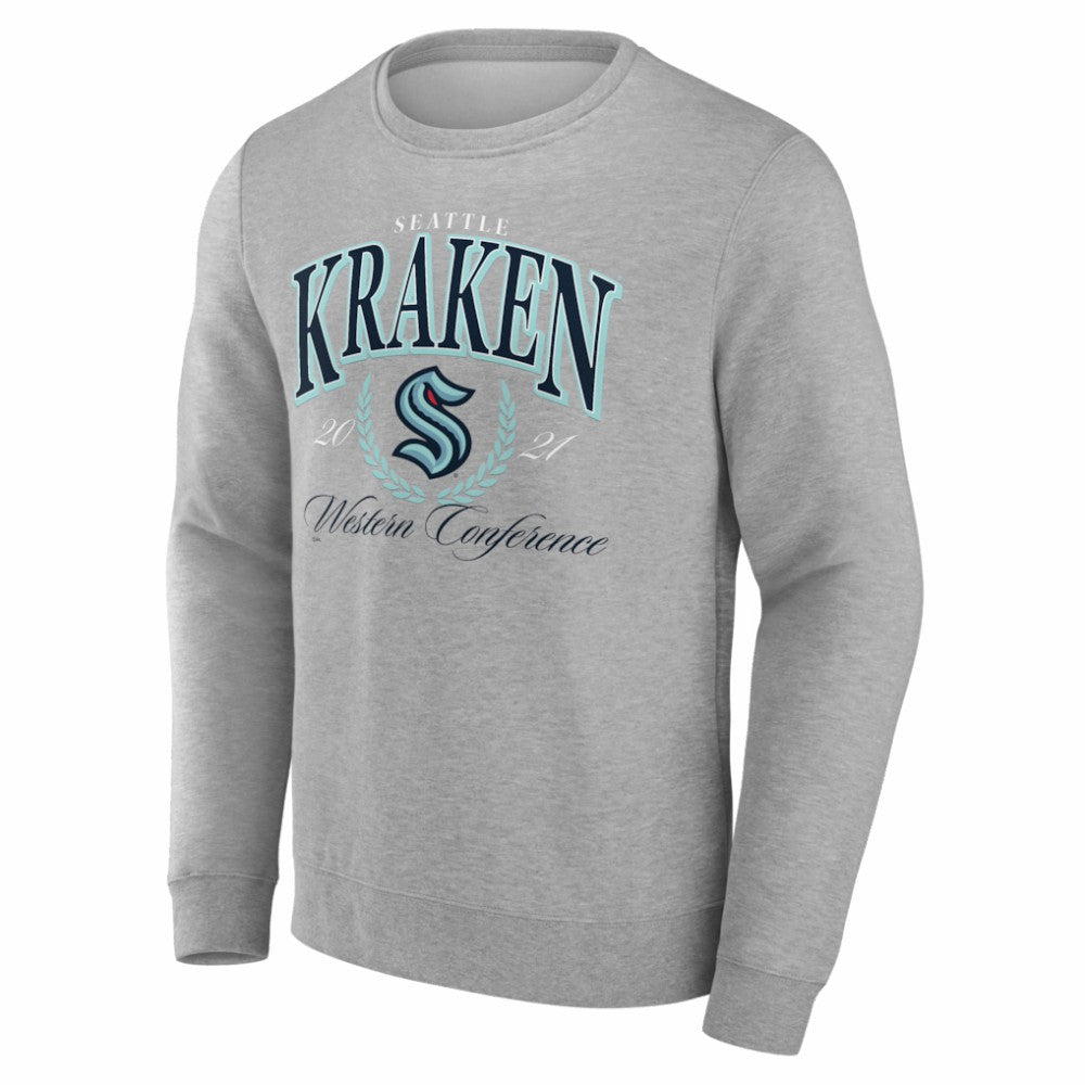 NHL Seattle Kraken Reign Supreme Pullover Sweatshirt - Gray