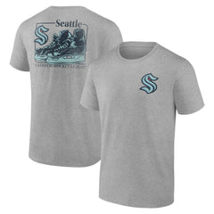 NHL Seattle Kraken Glory Skates T-Shirt - Heather Gray