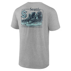 NHL Seattle Kraken Glory Skates T-Shirt - Heather Gray