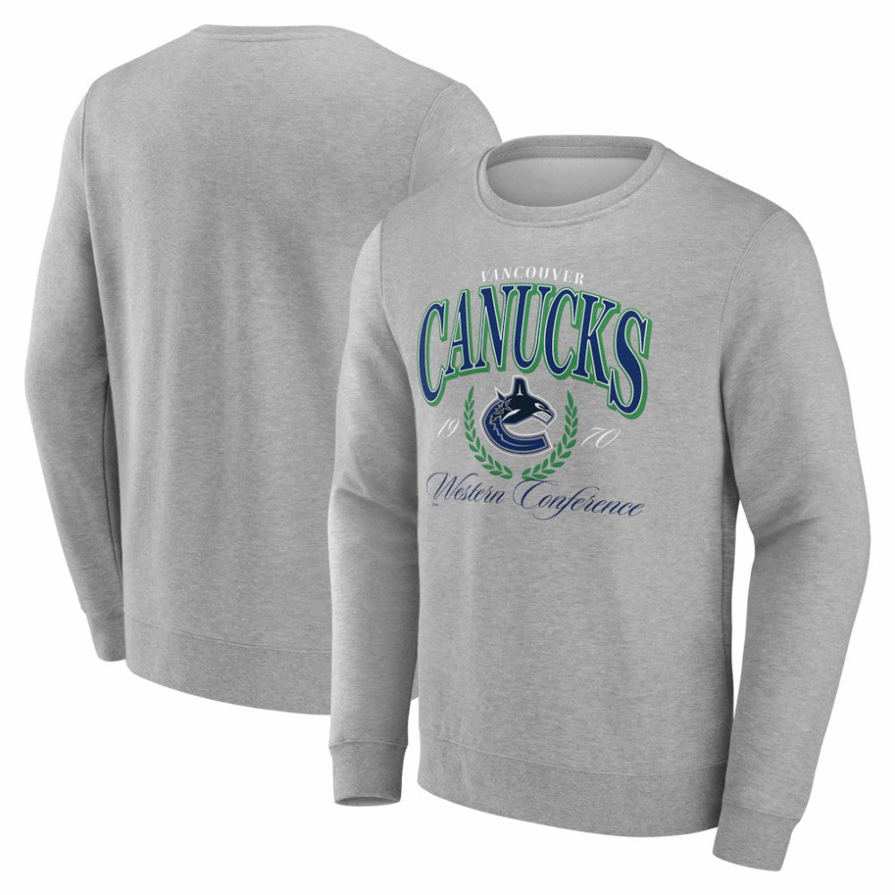 NHL Vancouver Canucks Reign Supreme Pullover Sweatshirt - Gray