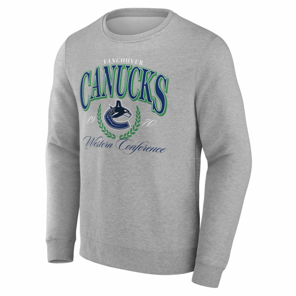 NHL Vancouver Canucks Reign Supreme Pullover Sweatshirt - Gray