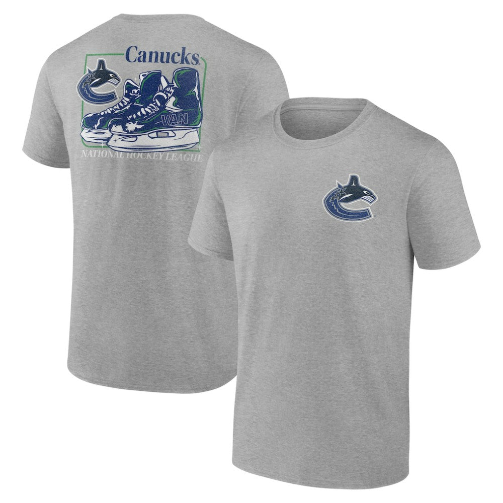 NHL Vancouver Canucks Glory Skates T-Shirt - Heather Gray