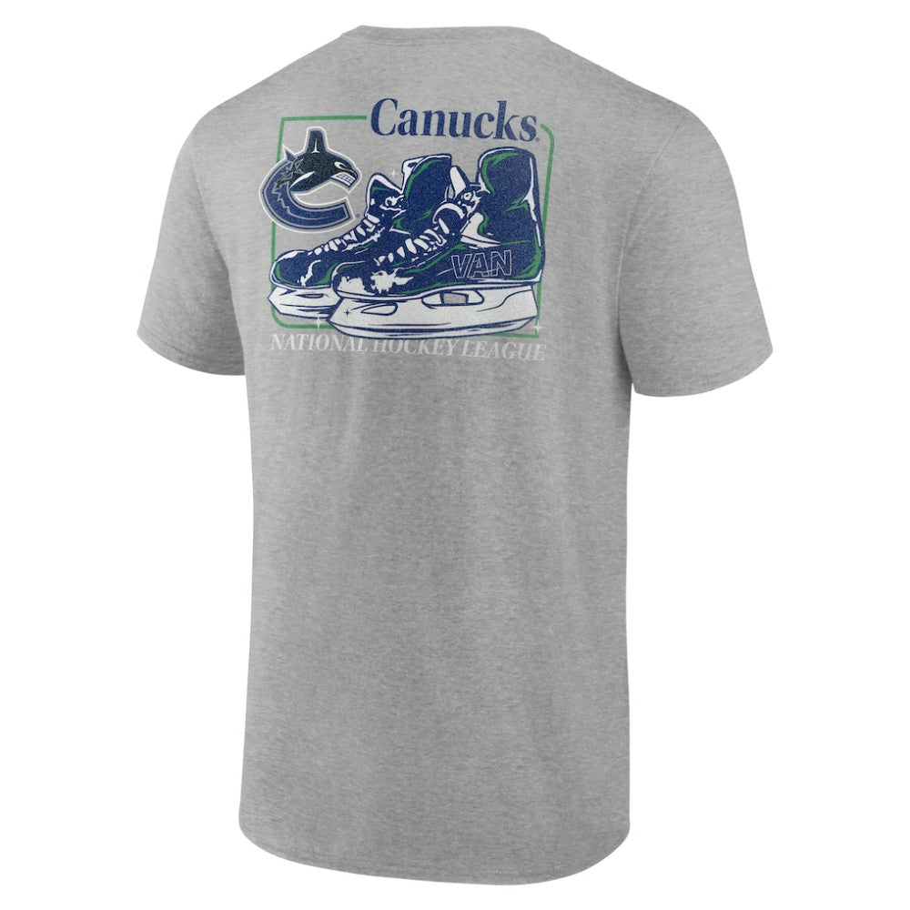 NHL Vancouver Canucks Glory Skates T-Shirt - Heather Gray