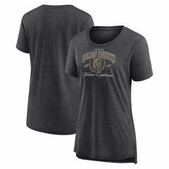NHL Vegas Golden Knights Women's Reign Supreme Tri-Blend T-Shirt - Gray