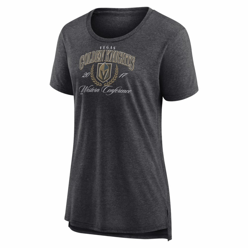 NHL Vegas Golden Knights Women's Reign Supreme Tri-Blend T-Shirt - Gray