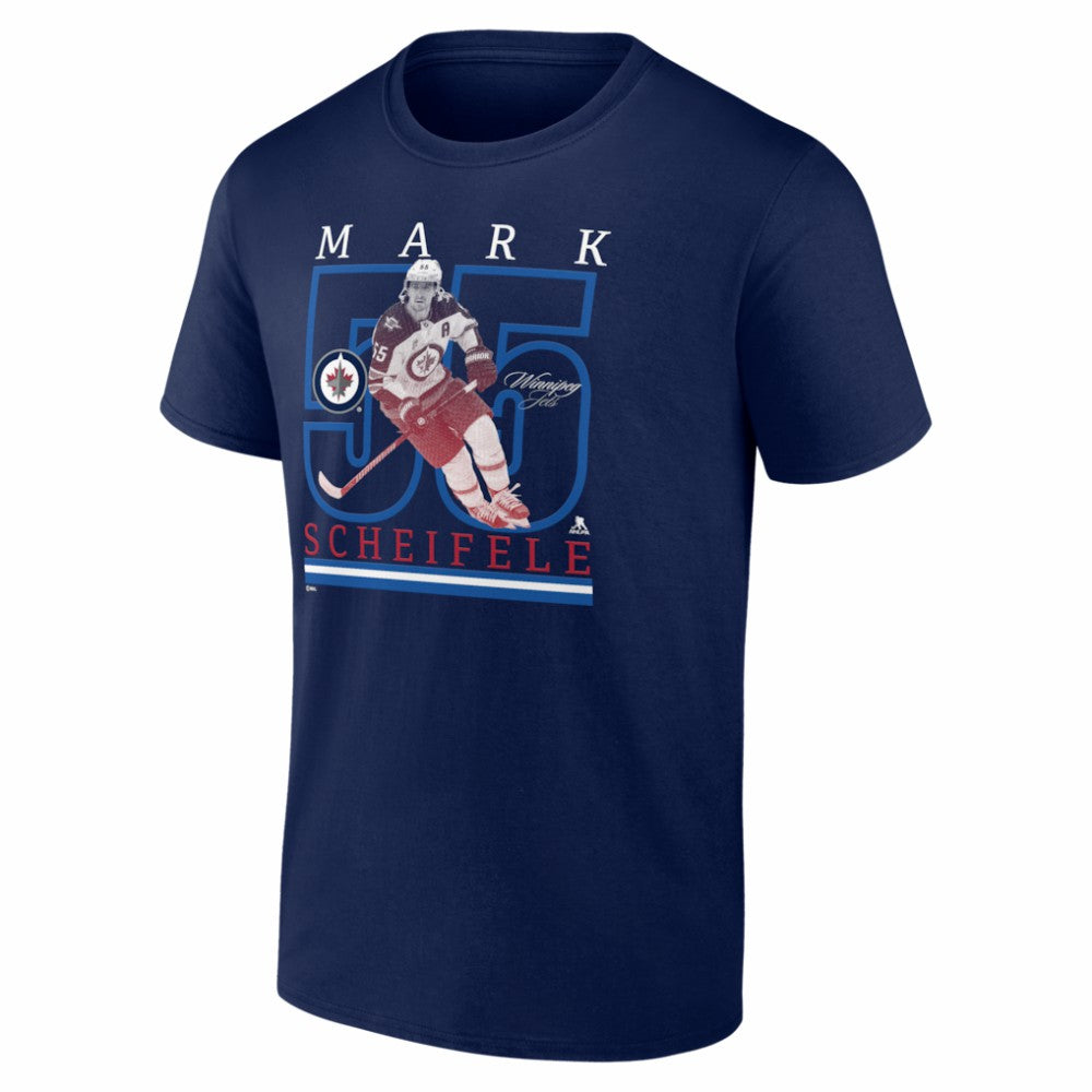 NHL Mark Scheifele Winnipeg Jets Player Show T-Shirt - Navy