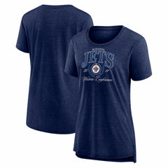 NHL Winnipeg Jets Women's Reign Supreme Tri-Blend T-Shirt - Navy