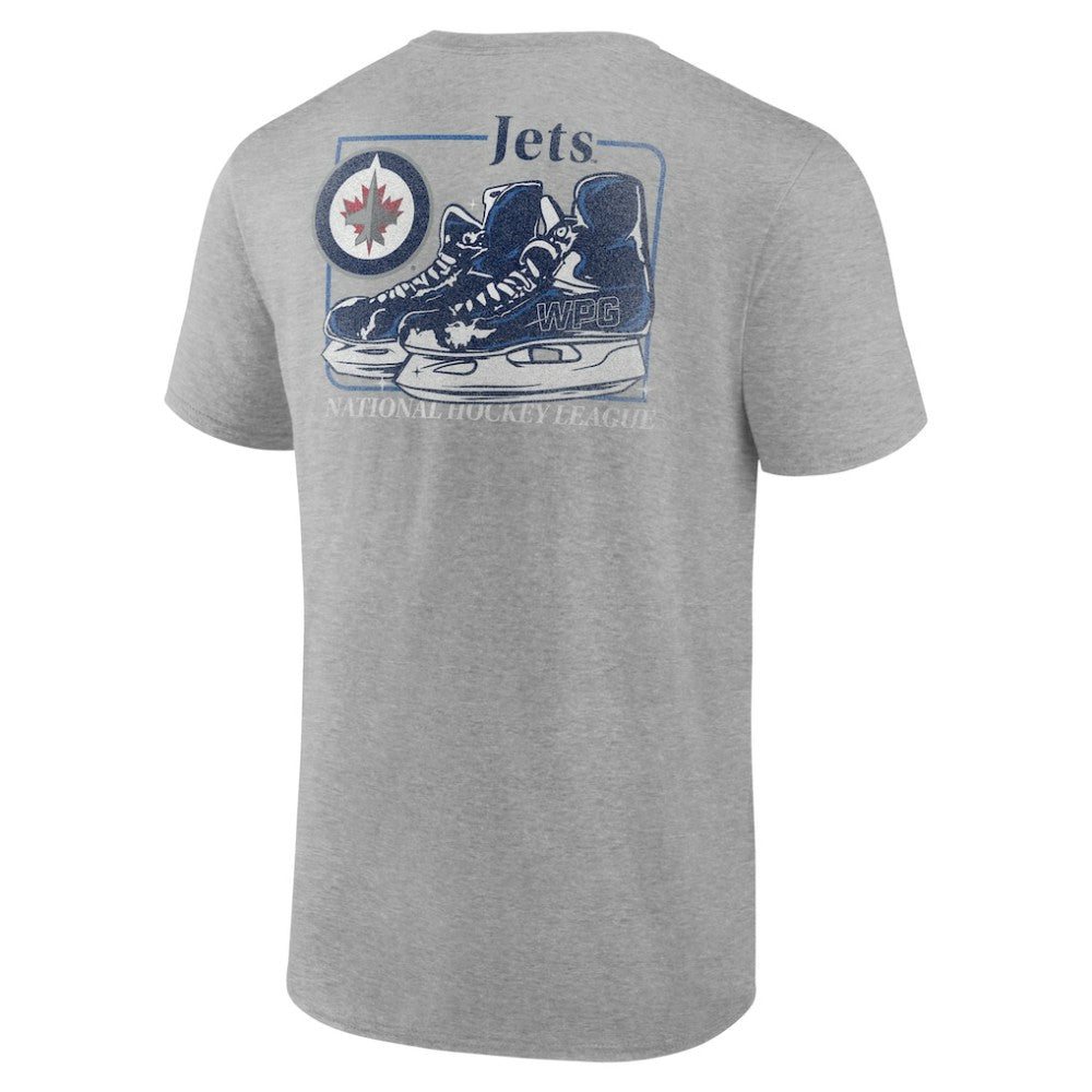 NHL Winnipeg Jets Glory Skates T-Shirt - Heather Gray