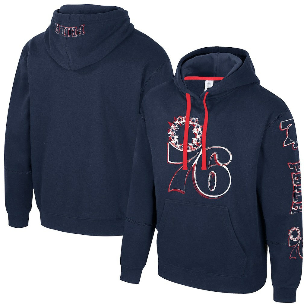 Philadelphia 76ers Stadium Essentials Unisex Elementized Pullover Hoodie Navy