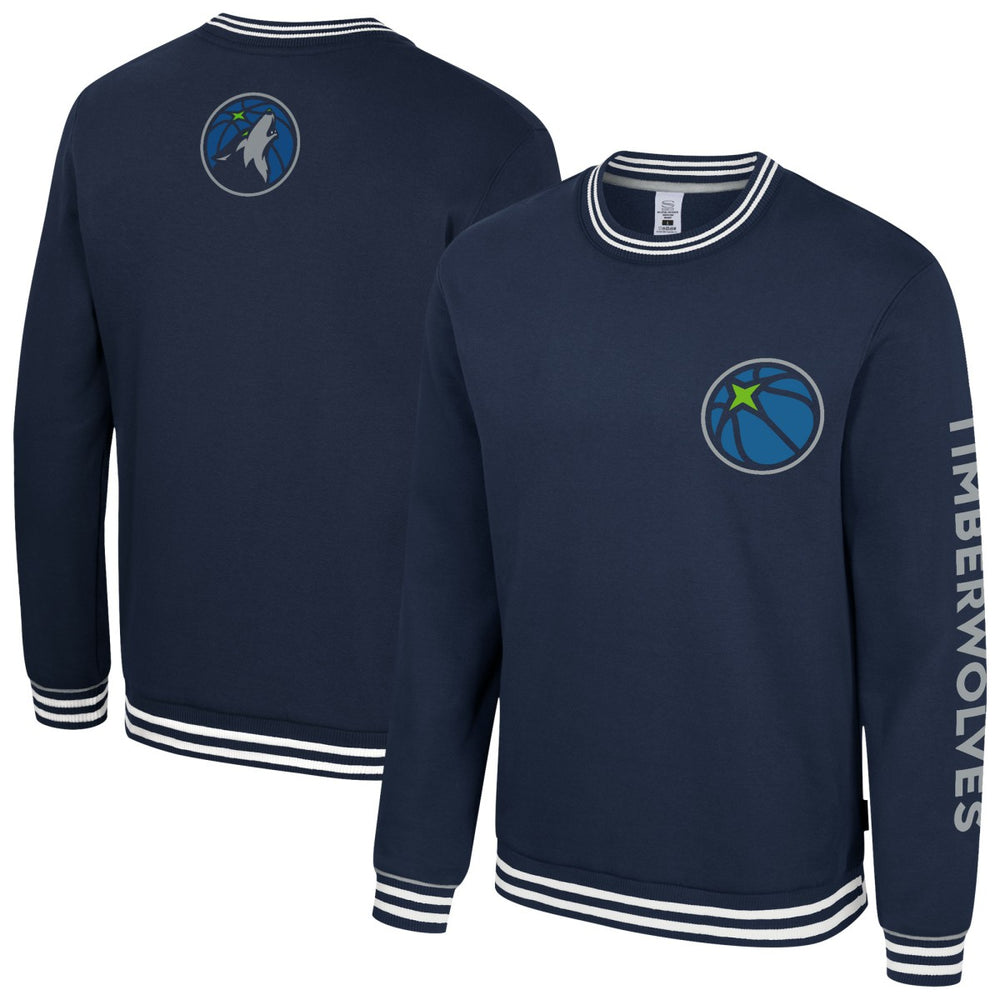 Minnesota Timberwolves Stadium Essentials Unisex Half-Time 2 Pullover Sweatshirt Navy