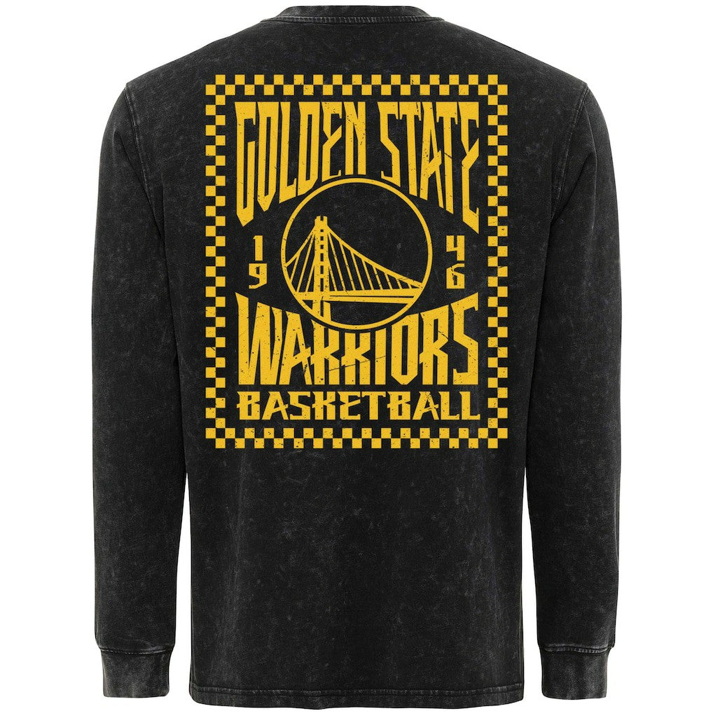 Golden State Warriors Sportiqe Men's Bono Long Sleeve T-Shirt Black