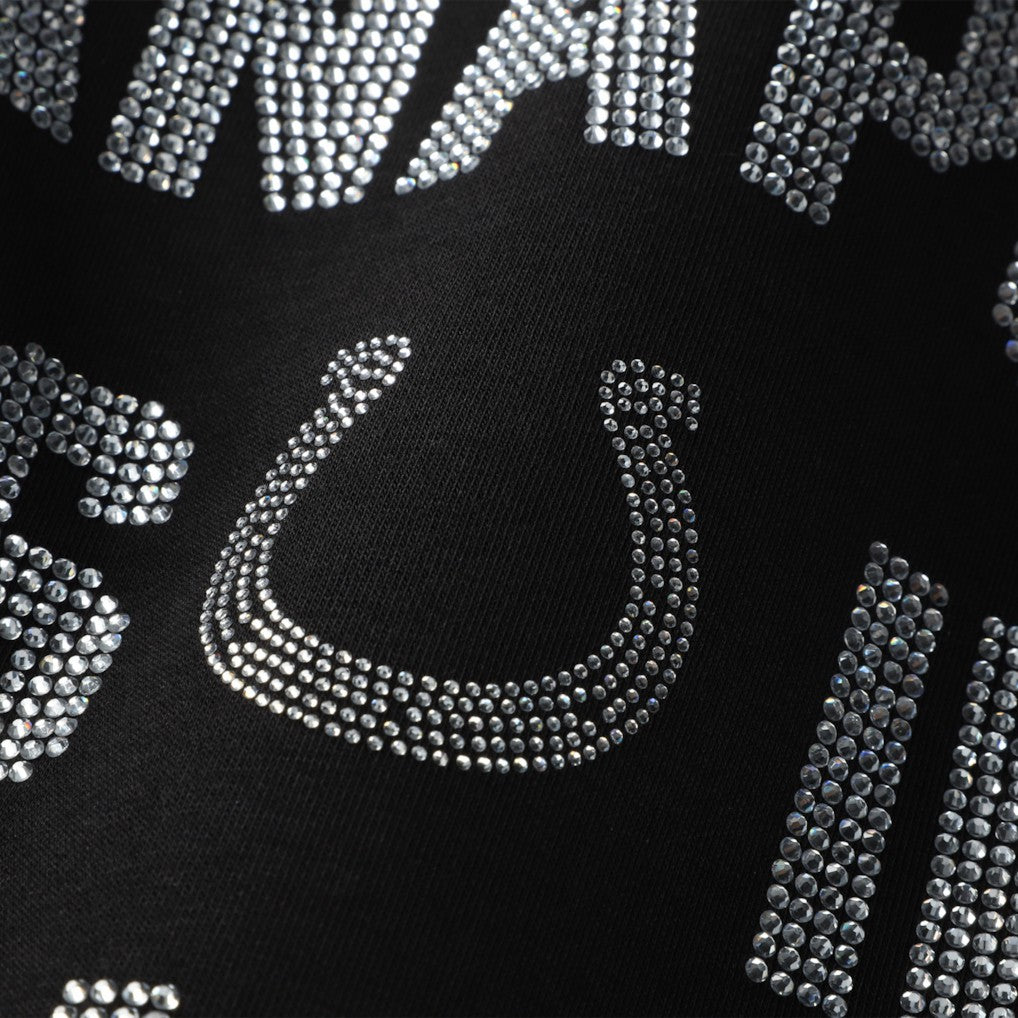 Indianapolis Colts Gameday Couture Women's Oversized Hype Era Rhinestone Text Sweatshirt Black