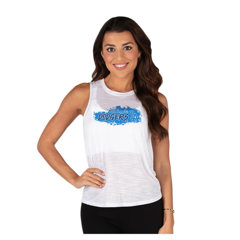 Los Angeles Dodgers Concepts Sport Women's Infuse Slub Tank Top - White Tanks